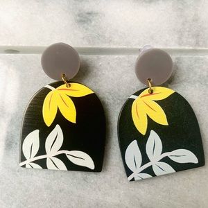 Half Moon Dangle and Drop Earrings